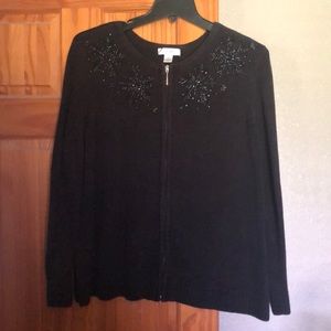 CJ Banks black sweater